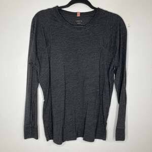 LUNYA Long Sleeve Gray Pajama Top Large